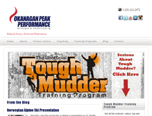 Tablet Screenshot of okanaganpeakperformance.com